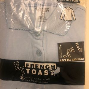 French toast shirt blue size 14 1/2 long sleeve